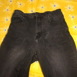 Black high waisted push up jeans